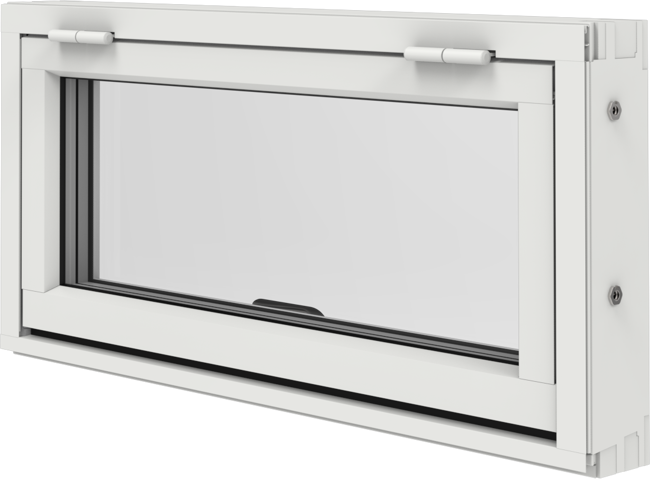 Original Alu 100 och Precision, Överkantshängt fönster utsida stängt